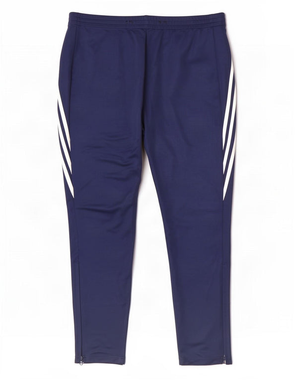 Adidas Pantalon de survêtement Climalite pour homme 2XL Bleu marine Polyester