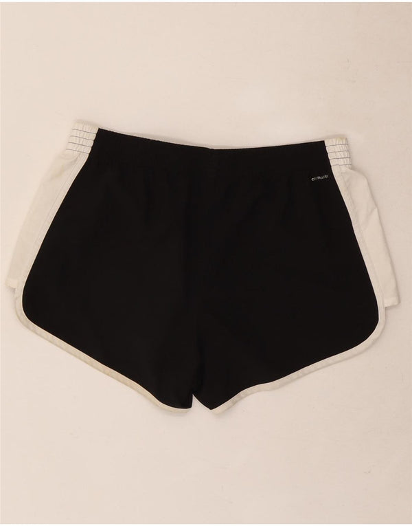 Adidas Short de sport Climalite pour femme UK 12/14 Noir moyen Colourblock