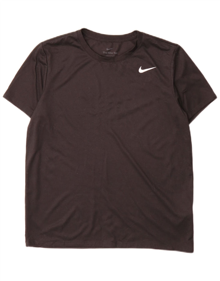 Nike T-shirt Dri Fit pour femme en polyester noir moyen