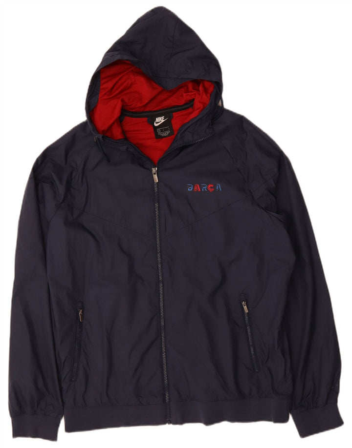 NIKE Veste de survêtement à capuche Barcelone pour homme Grand bleu marine Polyester