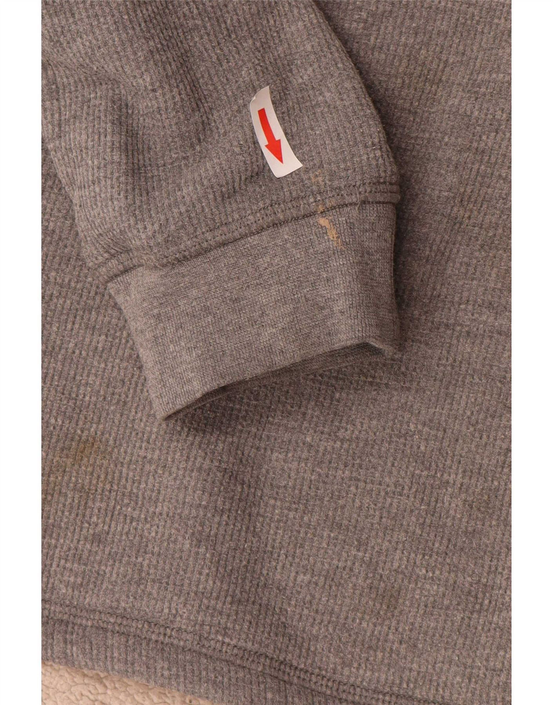 Lee Sweat-shirt à col boutonné pour homme Petit gris Coton
