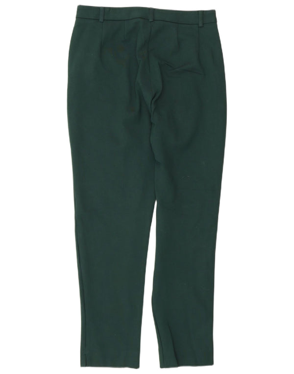 Marks & Spencer Pantalon de costume pour femme UK 10 Small W27 L27 Vert Classique