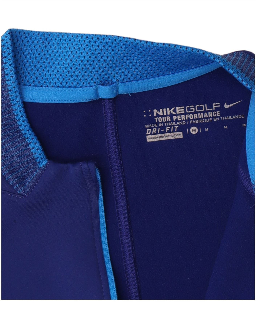 NIKE Haut de survêtement Dri Fit Zip Neck pour homme Bleu moyen