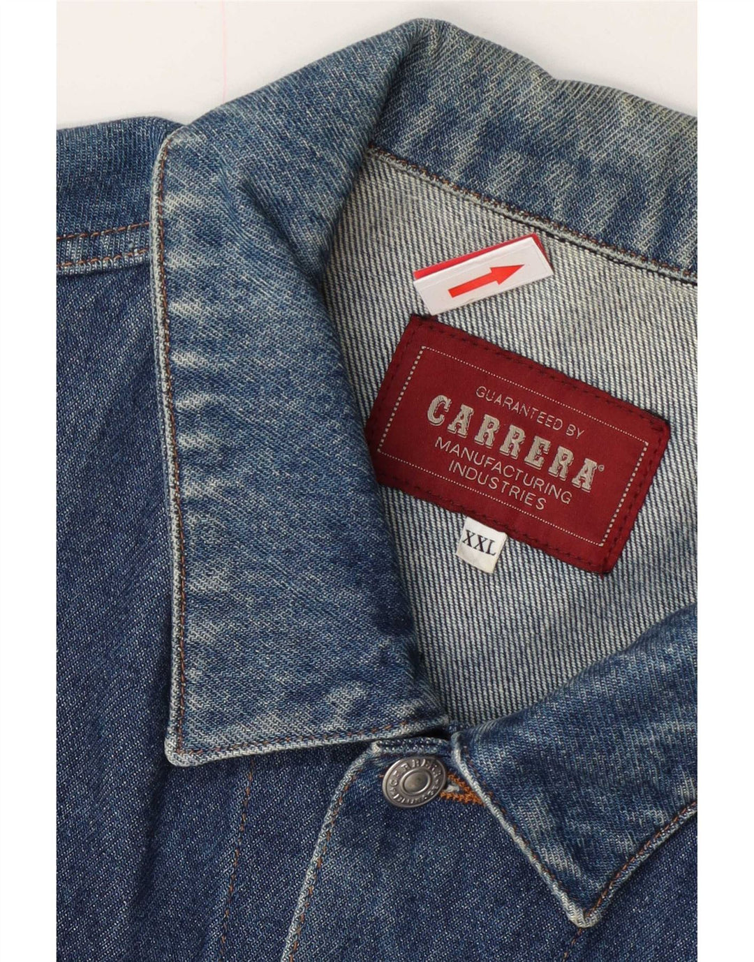 Carrera Veste en Jean Homme UK 44 2XL Bleu Coton