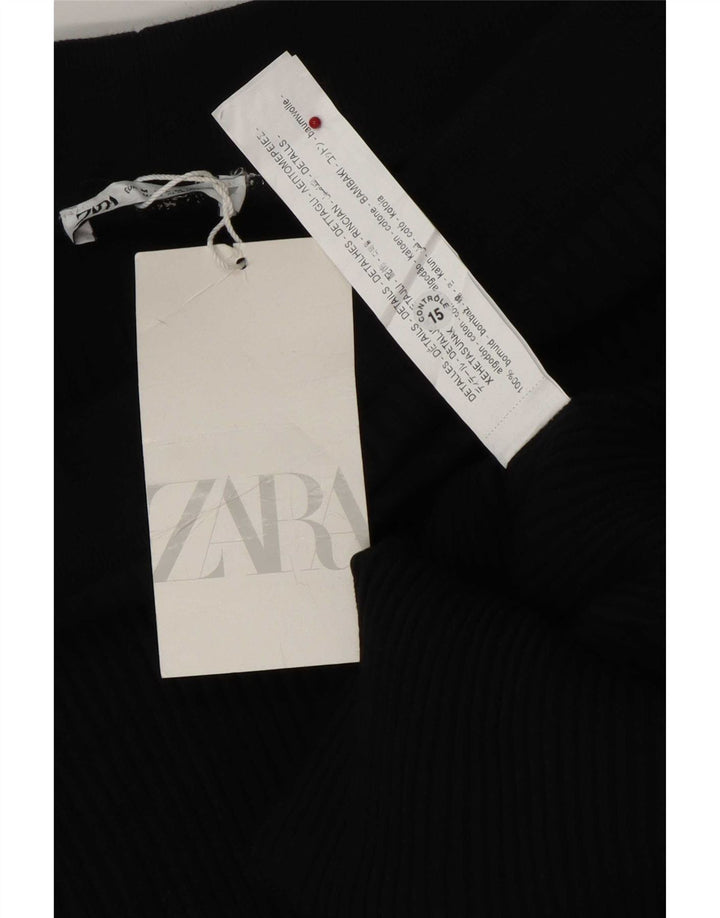 Jupe longue femme Zara Medium W28 Coton noir
