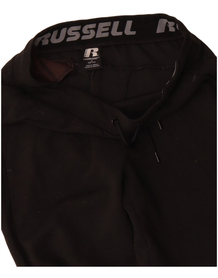 RUSSELL ATHLETIC Pantalon de survêtement pour homme en coton noir moyen