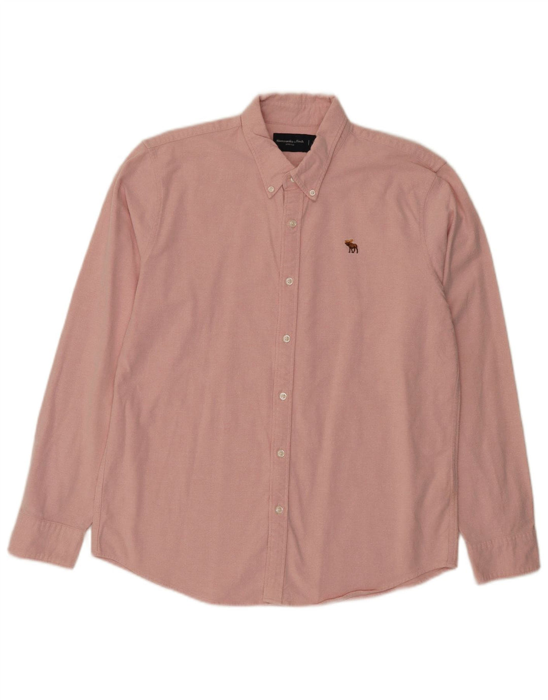 Abercrombie & Fitch Chemise Homme Large Rose Coton