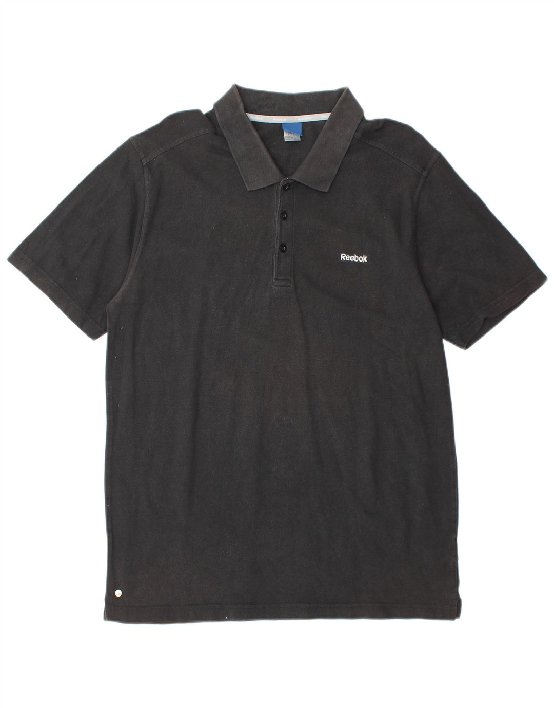 REEBOK Polo Homme Grand Noir Coton