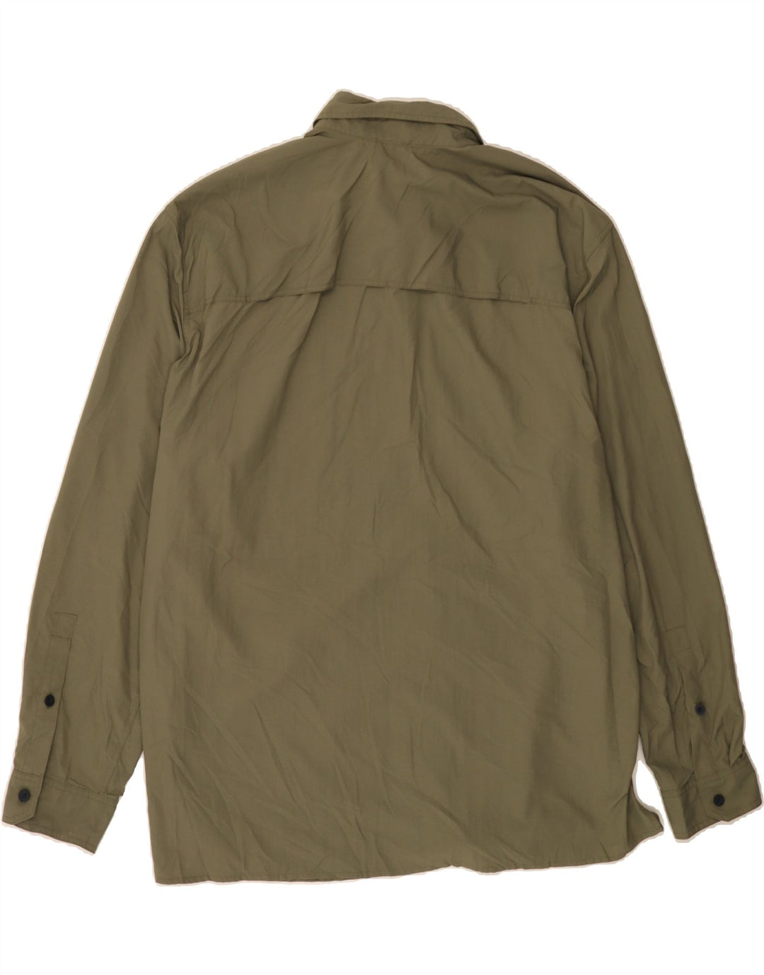 EDDIE BAUER Mens Shirt 2XL Khaki Nylon Vintage Eddie Bauer and Second-Hand Eddie Bauer from Messina Hembry 