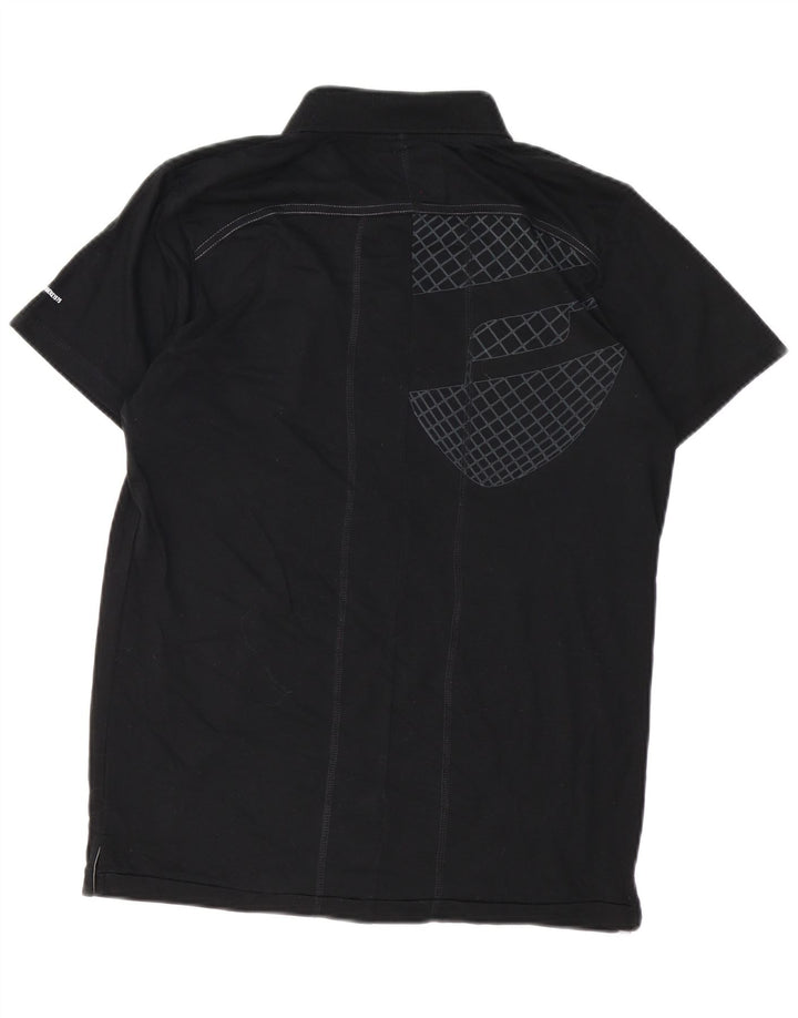 JACK & JONES Polo Homme Large Noir Géométrique