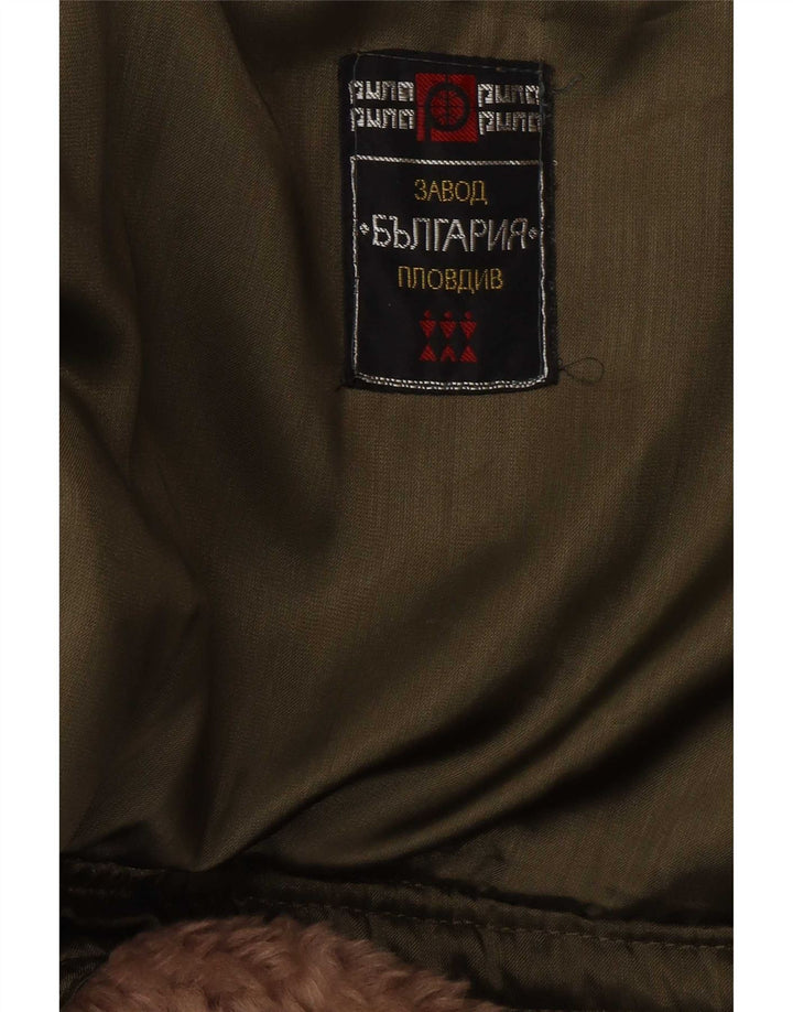 vintage Mens Trench Coat UK 40 Grand Kaki