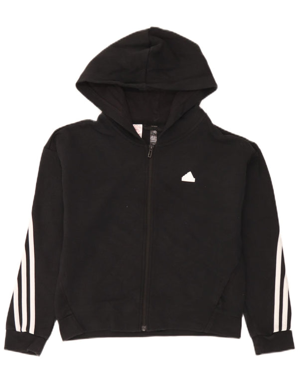 Adidas Pull à capuche zippé garçon 11-12 ans Noir Coton