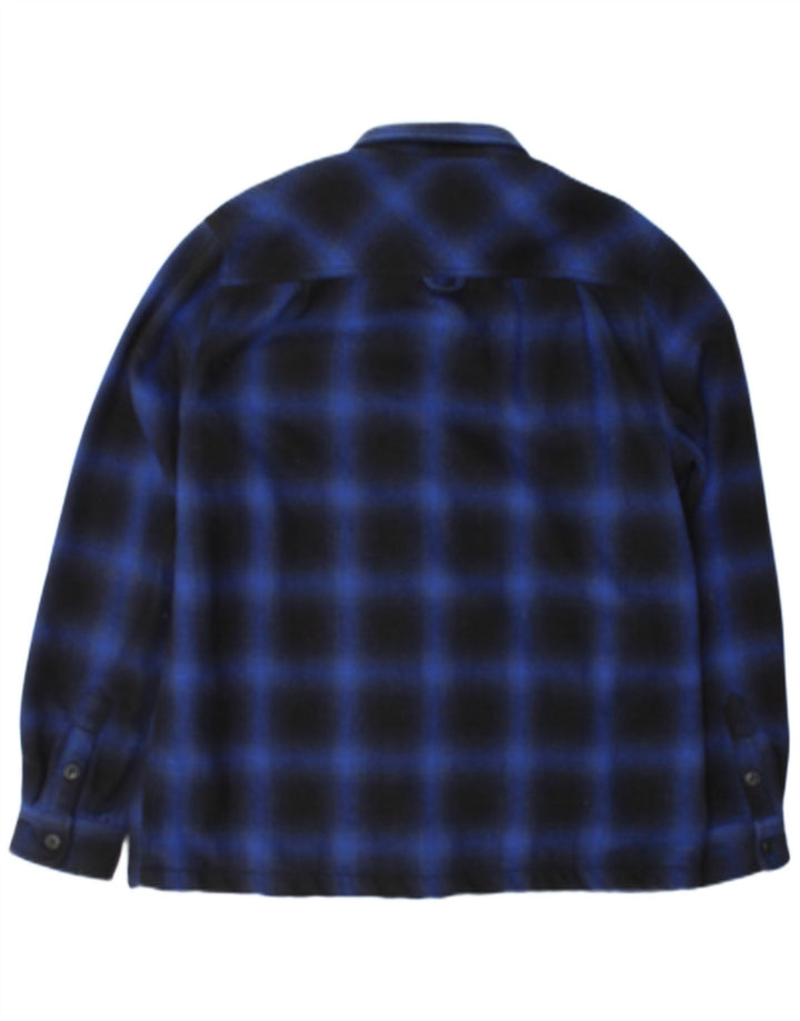 Superdry Chemise Lumberjack Flannel XL Bleu Marine à Carreaux Polyester Homme