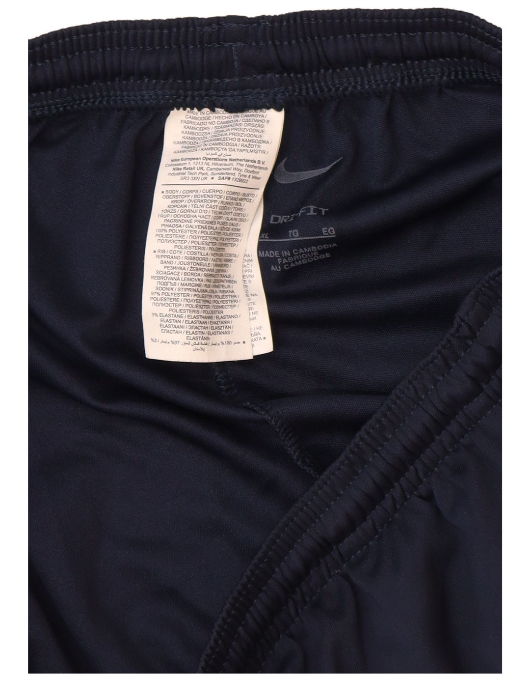 Nike Pantalon de survêtement Dri Fit pour homme XL Bleu marine Polyester