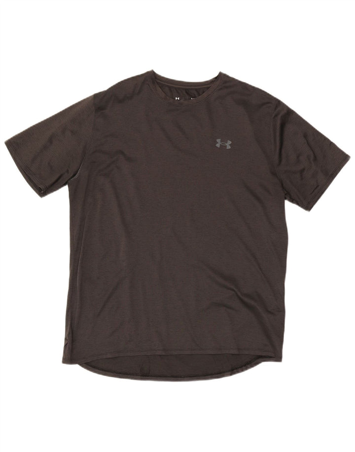UNDER ARMOUR T-Shirt Homme Haut Large Gris Polyester