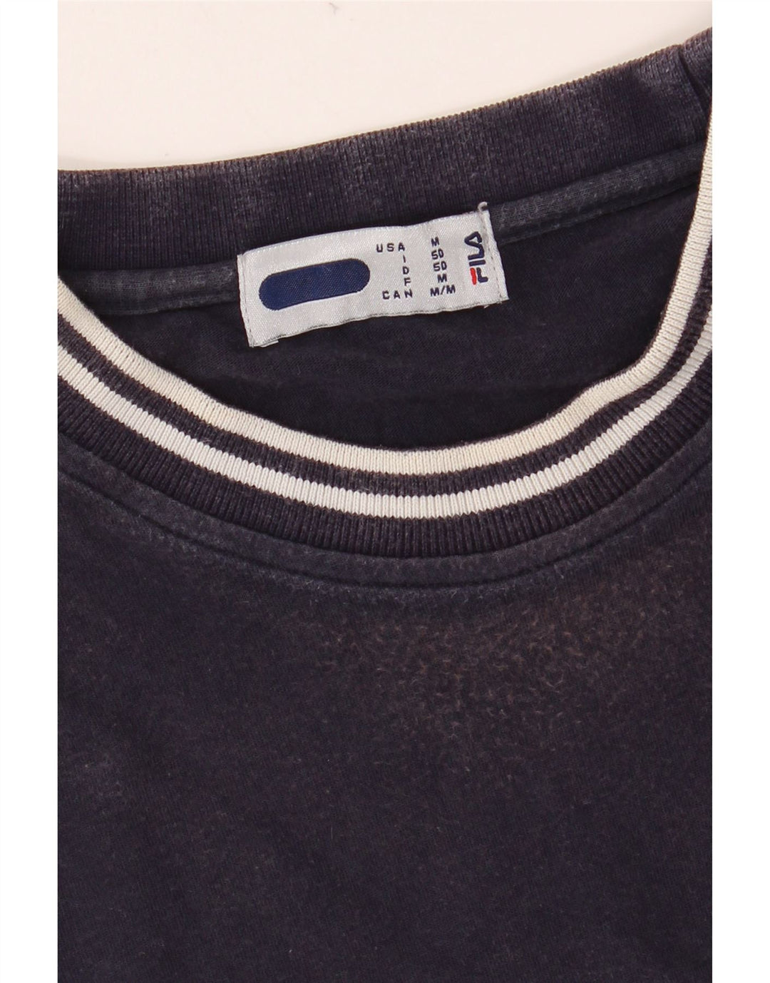 FILA T-Shirt Graphique Homme Top IT 50 Bleu Marine Moyen Coton