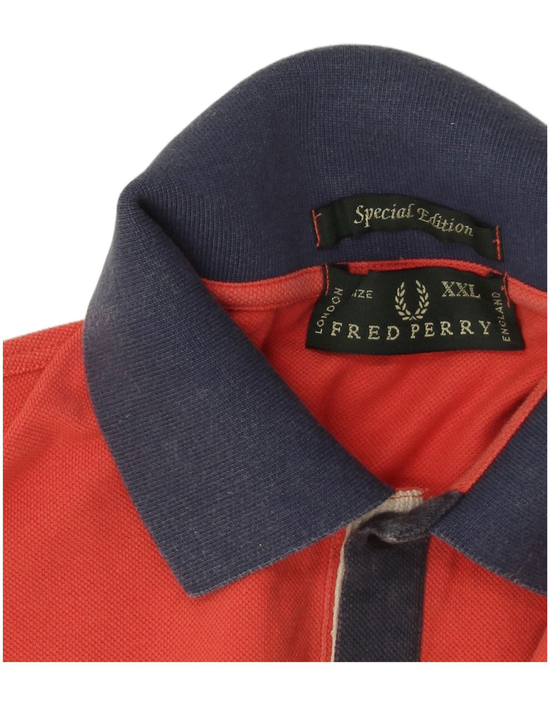 Fred Perry Polo Homme 2XL Rouge Colorblock Coton