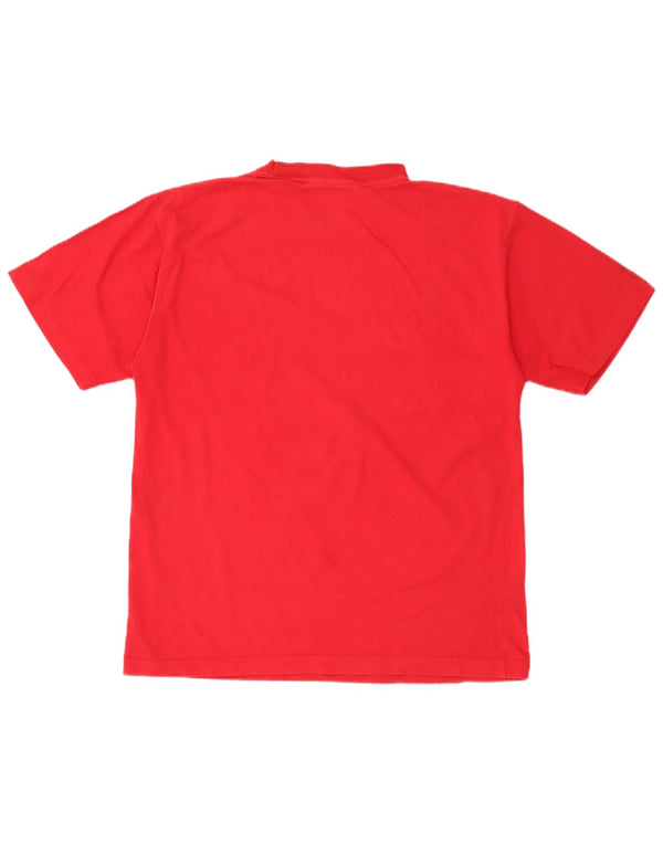 Reebok T-Shirt Homme Haut Large Rouge Coton