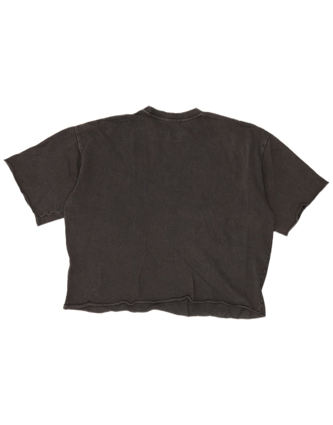 Zara T-shirt surdimensionné pour femme UK 10 Petit coton gris