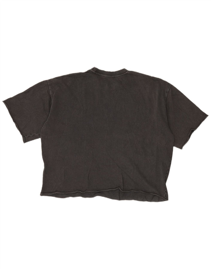 Zara T-shirt surdimensionné pour femme UK 10 Petit coton gris