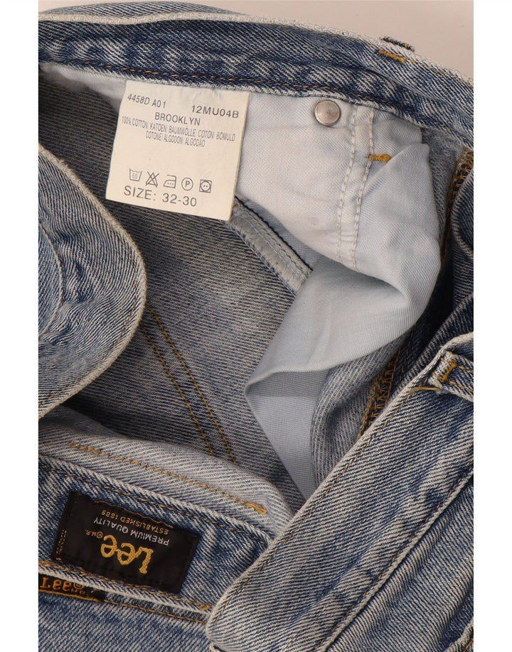LEE Jean Droit Brooklyn Homme W32 L30 Bleu Coton