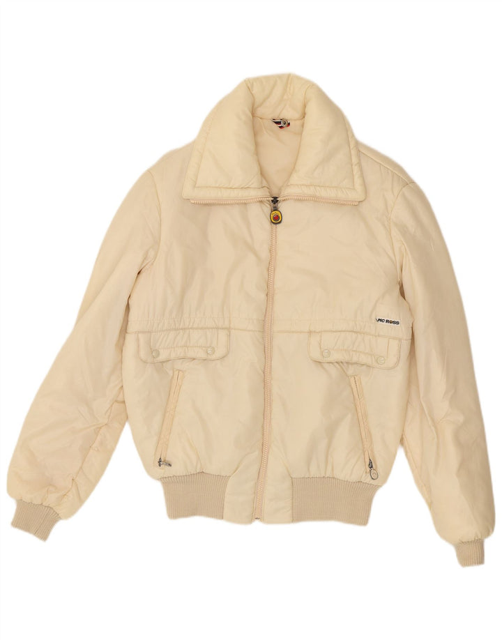 MC Ross Blouson Bomber Femme IT 46 Large Blanc Cassé Polyamide