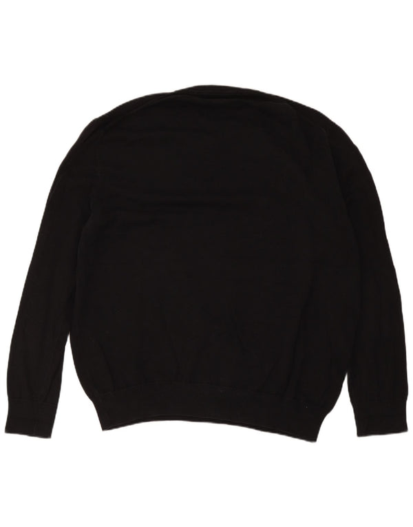 Marks & Spencer Pull col V pour homme en coton noir 2XL