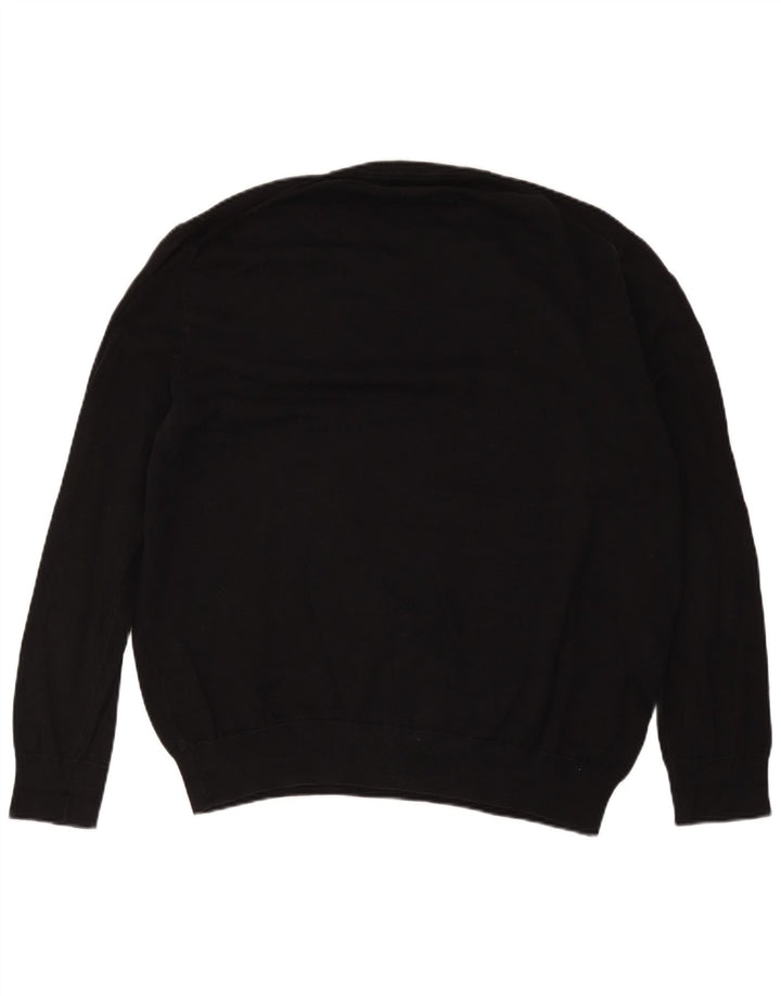 Marks & Spencer Pull col V pour homme en coton noir 2XL