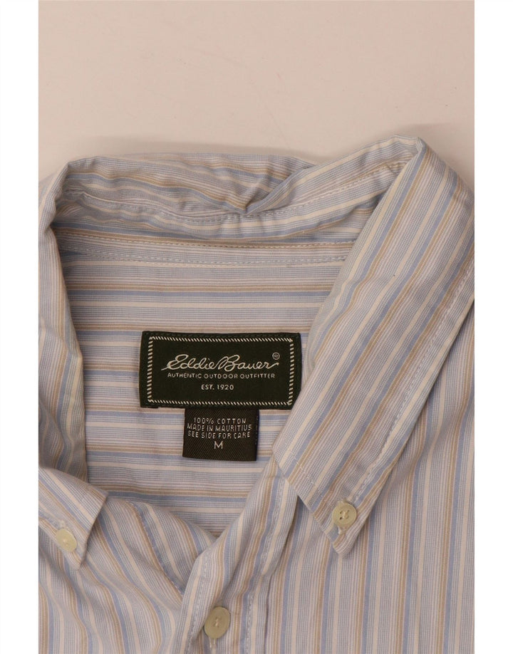 EDDIE BAUER Chemise Homme Bleu Moyen Rayé Coton