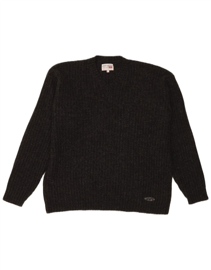 Levi's Pull Col V Homme Large Noir Polyacrylique