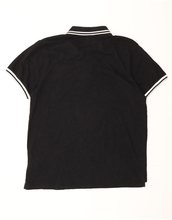 Fila Polo Homme XL Noir Rayé Coton