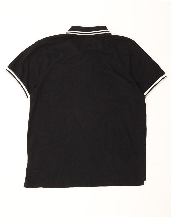 Fila Polo Homme XL Noir Rayé Coton