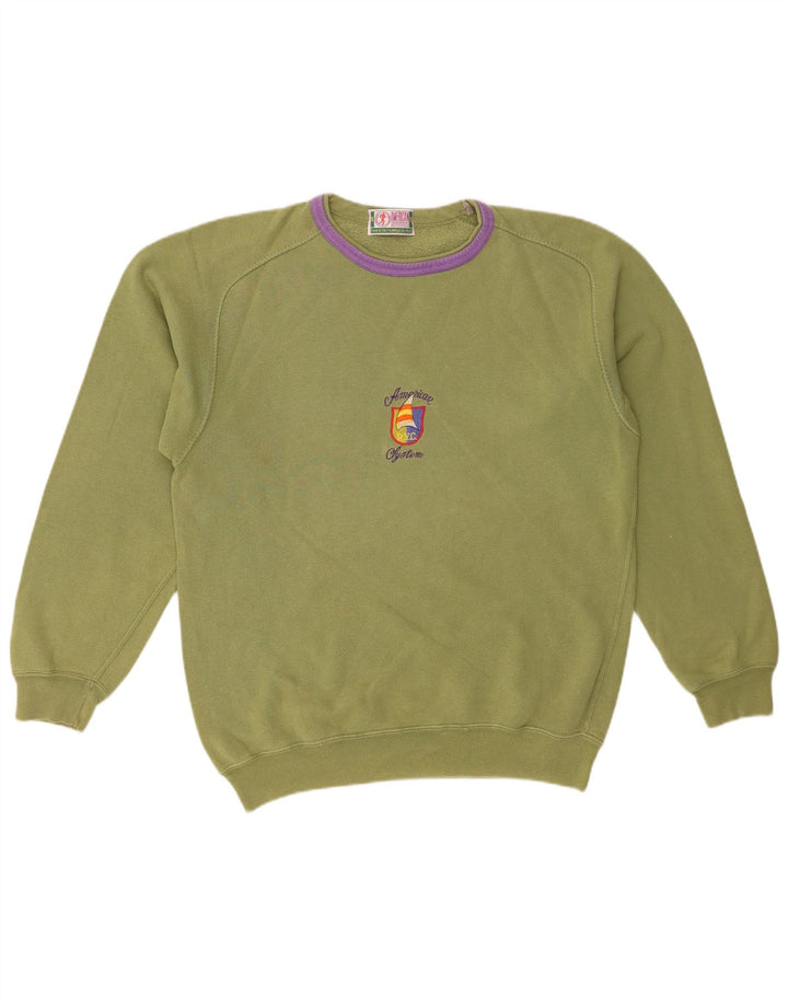 AMERICAN SYSTEM Sweat-Shirt Homme Petit Kaki Coton