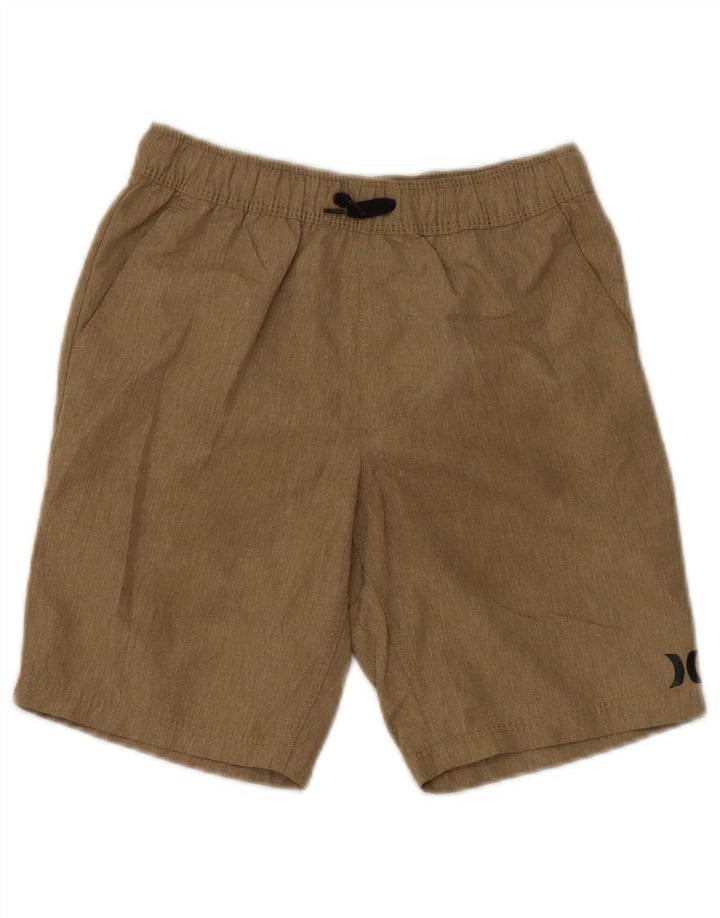 Hurley Short de sport garçon 8-9 ans Petit Marron Polyester