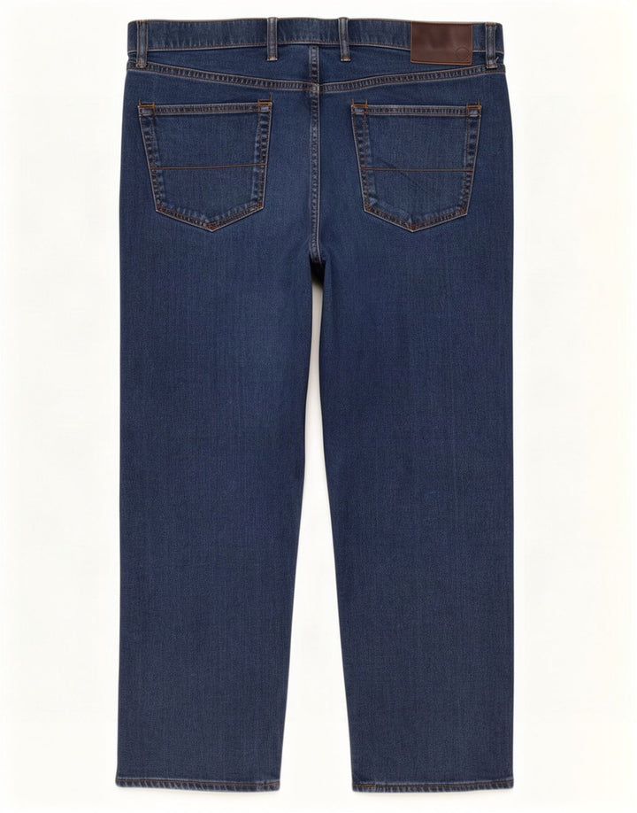 Marks & Spencer Jean droit régulier pour homme W42 L27 bleu coton