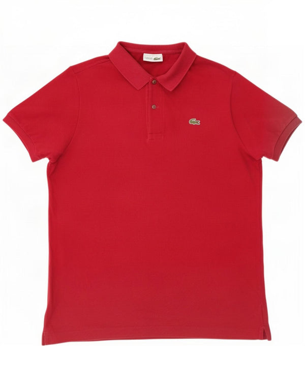 Lacoste Polo Homme Taille 5 Grand Coton Rouge