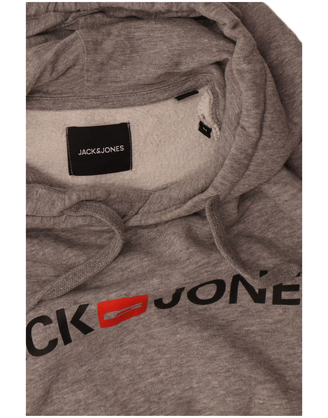 Jack & Jones Pull à Capuche Graphique Homme Gris Moyen Moucheté