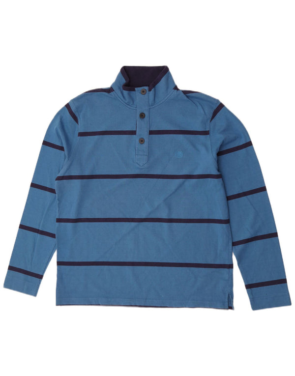 Marks & Spencer Sweat-shirt Blue Harbor pour hommes, grand rayé bleu
