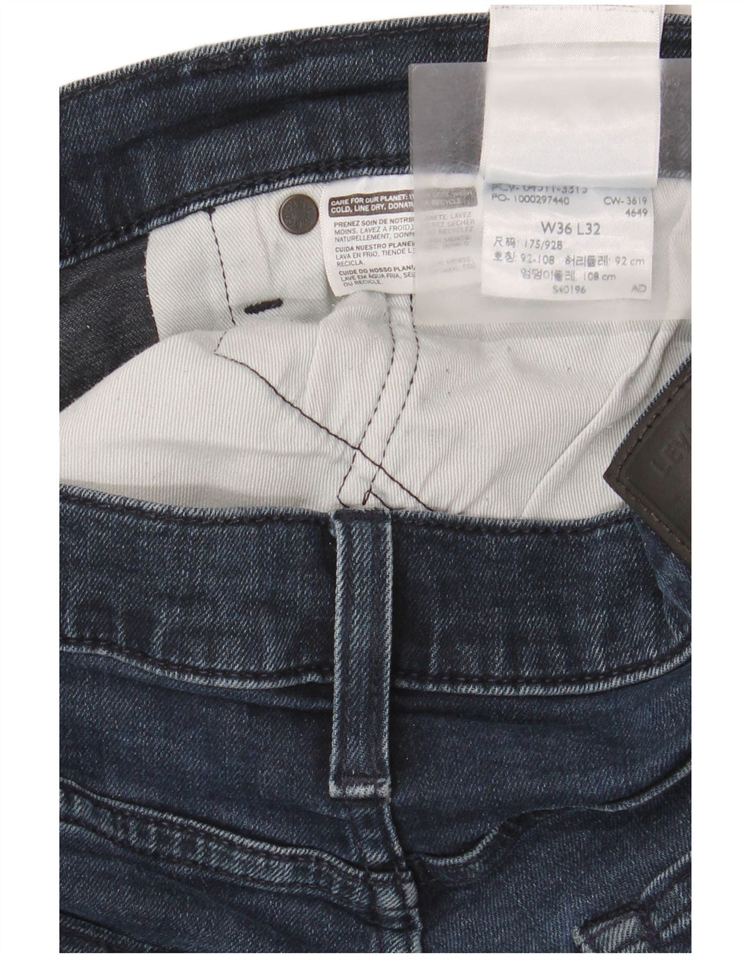 Levi's Jean Slim W36 L32 Homme Bleu Coton