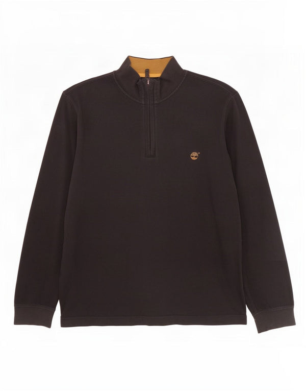 Timberland Earthkeepers Sweat-shirt à col zippé pour homme Marron 2XL