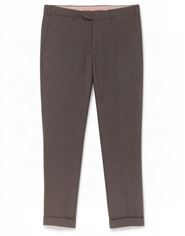 Massimo Dutti Pantalon chino coupe slim pour homme EU 40 Medium W31 L30 Gris Coton