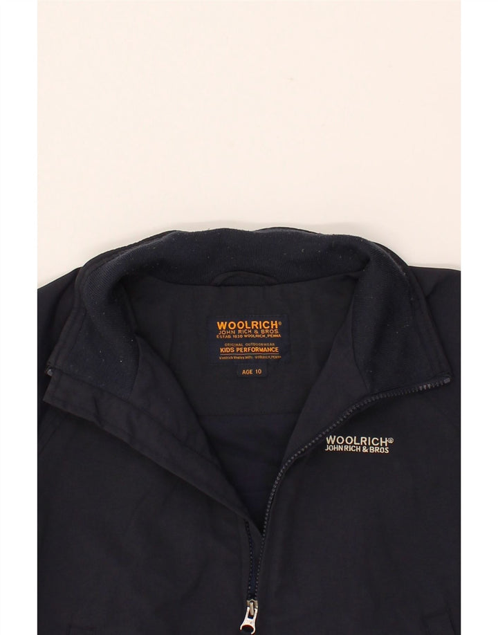 WOOLRICH Boys Windbreaker Jacket 9-10 Years Navy Blue Nylon Vintage Woolrich and Second-Hand Woolrich from Messina Hembry 