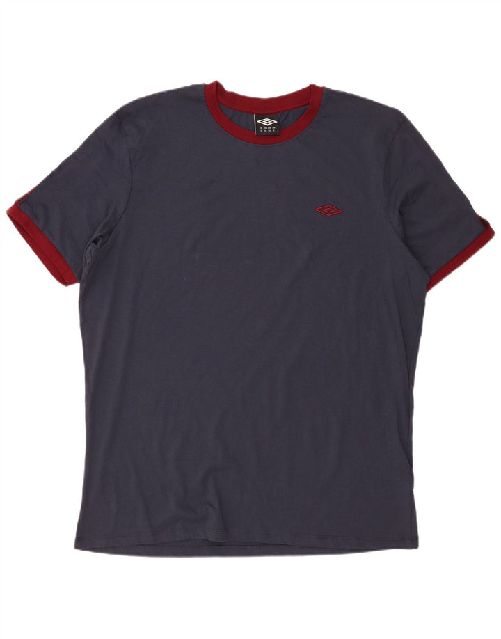 Umbro T-Shirt Homme Top XL Bleu Marine Coton