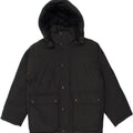 CHAMPION Boys Hooded Padded Jacket 7-8 Years Grey Vintage Champion and Second-Hand Champion from Messina Hembry 