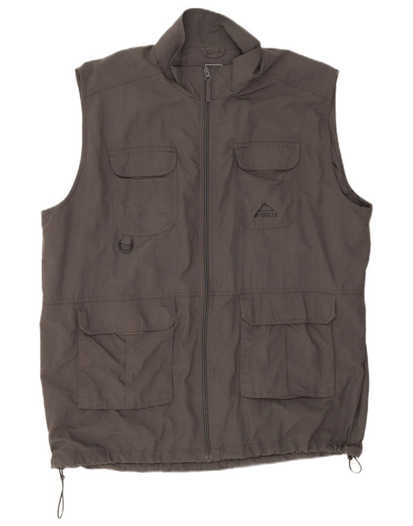 McKinley Gilet utilitaire pour hommes UK 44 2XL Gris Polyamide