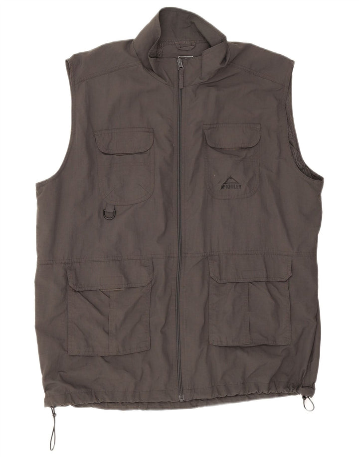 McKinley Gilet utilitaire pour hommes UK 44 2XL Gris Polyamide