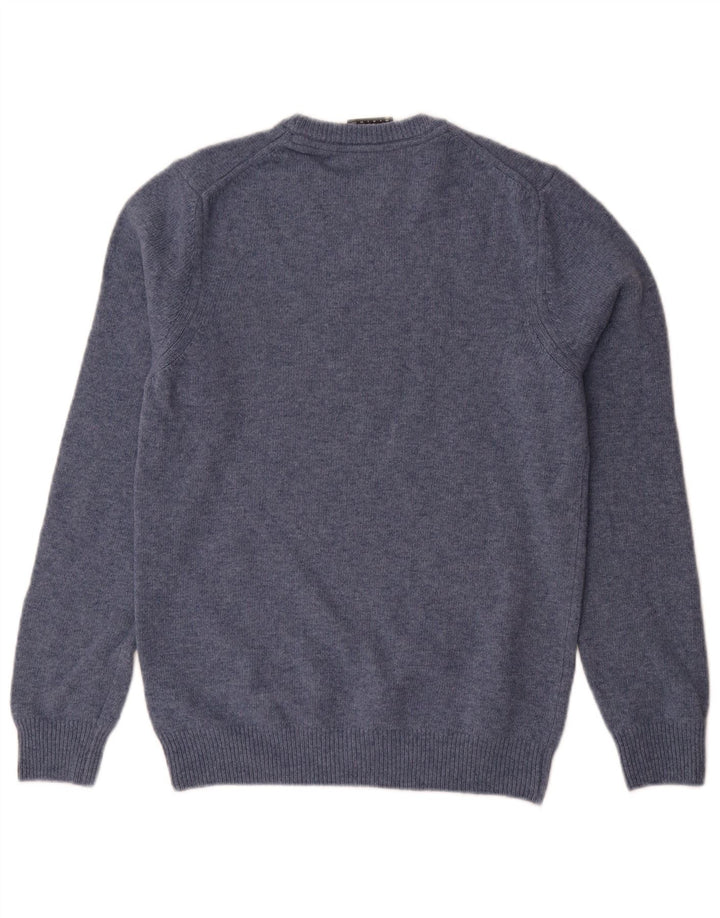 Lyle & Scott Pull Col Ras du Cou Homme XS Bleu Laine
