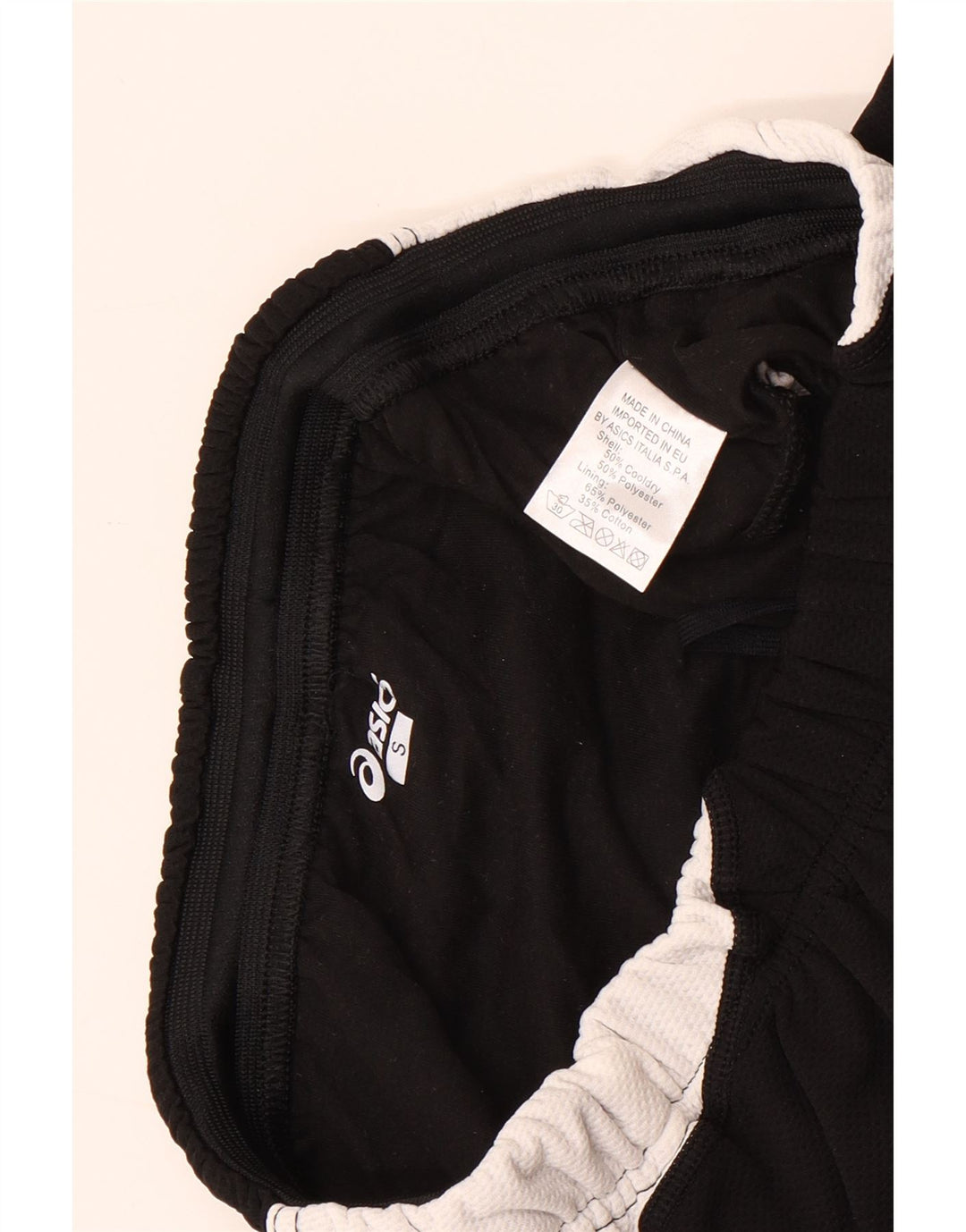 Asics Short de sport pour femme UK 8 Small Noir Colourblock