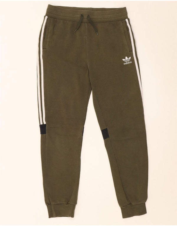 ADIDAS Pantalon de Survêtement Garçon Joggers 15-16 ans Kaki Coton