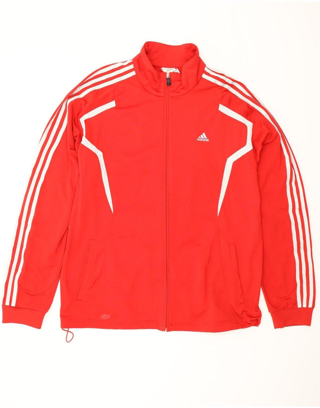 ADIDAS Hommes Climalite Survêtement Top Veste Grand Rouge Polyester